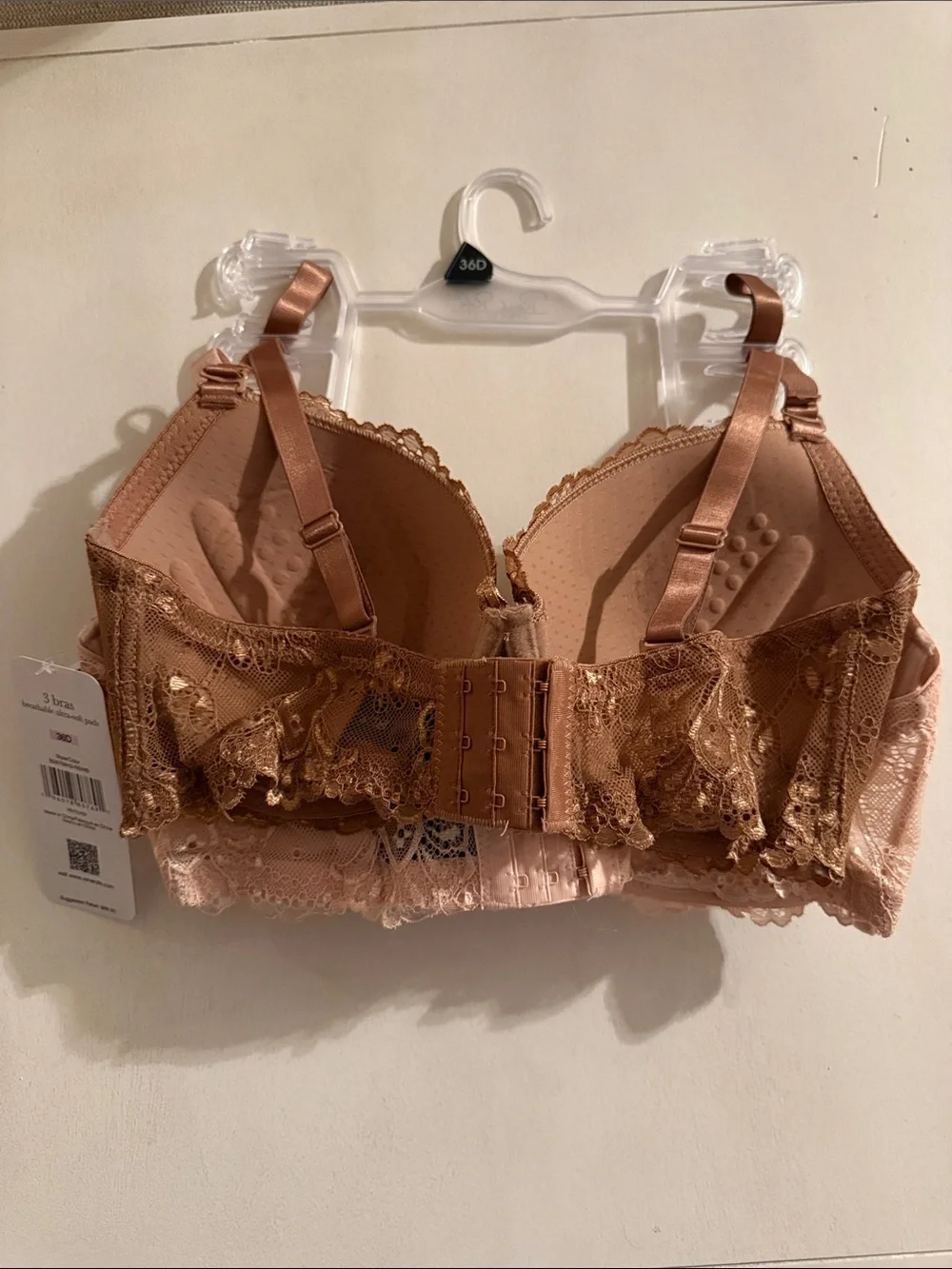 Rene Rofe Lace Bra Duo - Blush & Cocoa - Picture 2 of 2